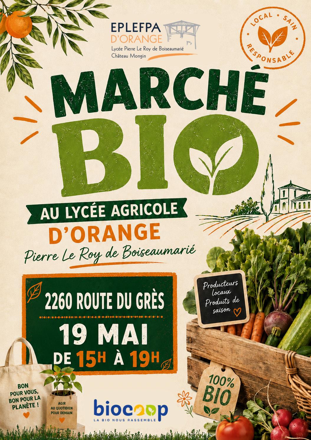 AFFICHE MARCHE BIOMONGIN
