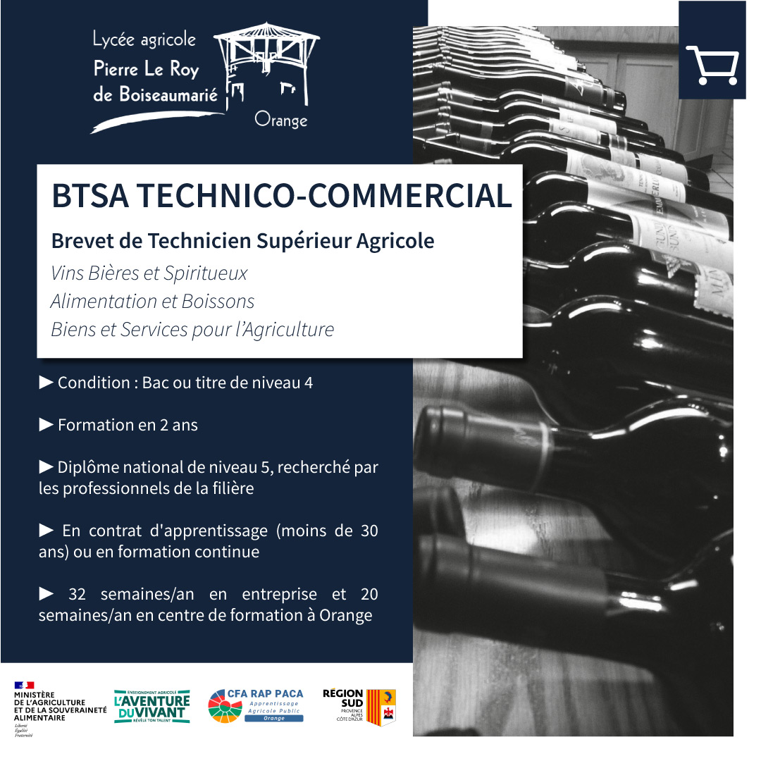 BTSA Techico Commercial en Vins Bières et Spiritueux
